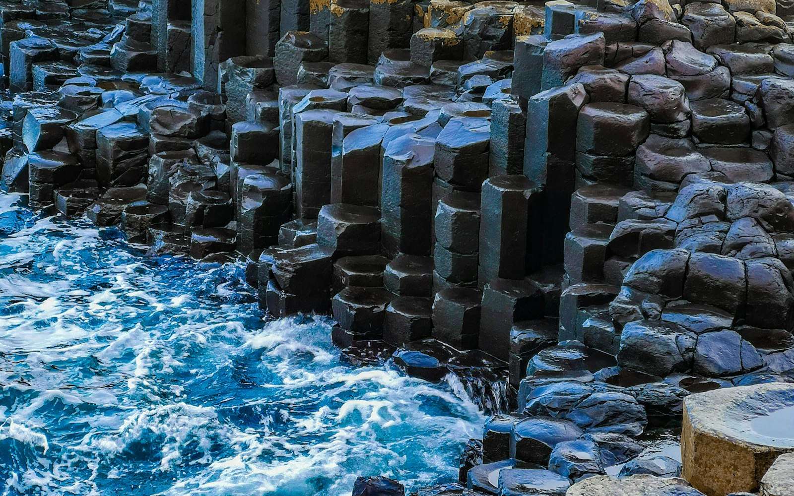 The basalt columns of the Giant's Causeway